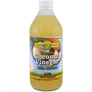 Кокосовый уксус, Coconut Vinegar, Dynamic Health Laboratories, органик, 473 мл