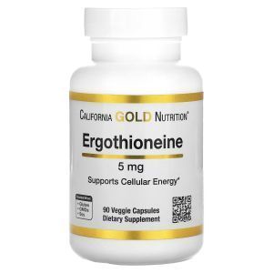 Эрготионеин, Ergothioneine, California Gold Nutrition, 5 мг, 90 капсул