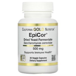 Сухий дріжджовий ферментат, Dried Yeast Fermentate, EpiCor, California Gold Nutrition, 500 мг, 30 капсул