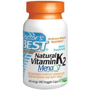 Витамин К2, Doctor's Best, 45 мкг, 180 капсул