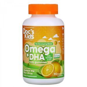 Омега + ДГК,  Omega+ DHA, Doctor's Best, 90 жевательных конфет