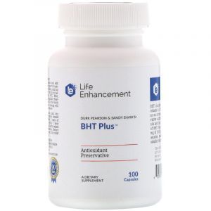 Антиоксидант для масла BHT Плюс (BHT Plus), Life Enhancement, 100 капсул