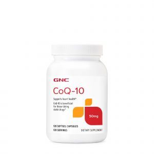 Коэнзим Q10, CoQ-10, GNC, 50 мг, 120 гелевых капсул