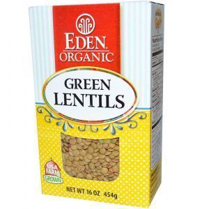 Зеленая чечевица, Eden Foods,  454 г