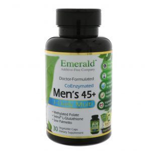 Мультивитамины для мужчин 45+, Men's 45+ 1-Daily Multi, Emerald Laboratories, 30 кап.