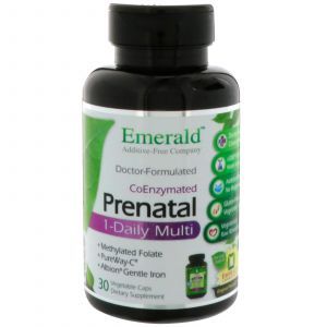 Мультивитамины и минералы для беременных, Prenatal 1-Daily Multi, Emerald Laboratories, 30 кап.
