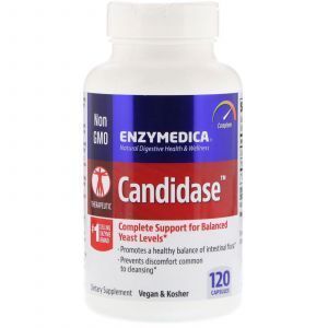 Противокандидное средство, Candidase, Enzymedica,120 капсул