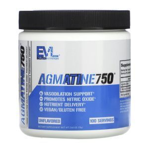 Агматин750, Agmatine750, EVLution Nutrition, без добавок, 75 г