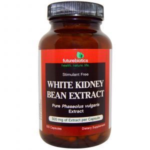 Экстракт белой фасоли, White Kidney Bean Extract, FutureBiotics, 100 капсул