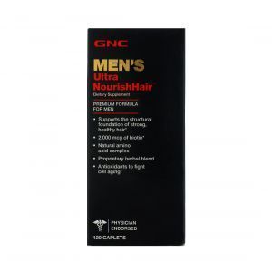Формула для волос, Men's Ultra NourishHair, GNC, для мужчин, 120 капсул