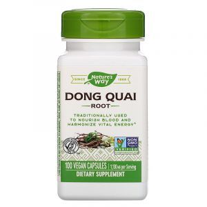 Дягиль лекарственный (Dong Quai), Nature's Way, корень, 1130 мг, 100 капсул