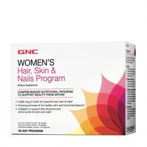 Комплекс для здоровья кожи, волос и ногтей, Hair Skin & Nails Program, GNC, для женщин, 30-дневная программа