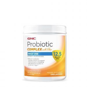 Пробиотики + клетчатка, Probiotic Complex with Fiber, GNC, 12.5 млрд. КОЕ, порошок, 315 г