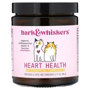 Поддержка здоровья сердца котов и собак, Bark and Whiskers, Heart Health, For Cats and Dogs, Dr. Mercola, 90 г