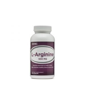 L-Аргинин, L-Arginine, GNC, 500 мг, 90 капсул