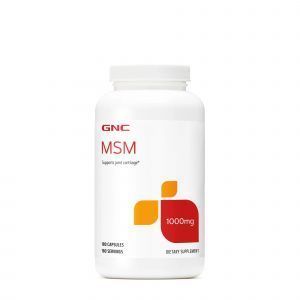 МСМ (метилсульфонилметан), MSM, GNC, 1000 мг, 180 капсул