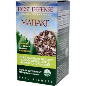Майтаке, Maitake, Fungi Perfecti, Host Defense, 120 капсул
