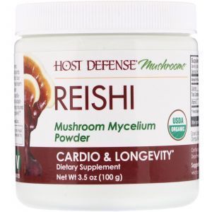 Рейши, порошок грибного мицелия, Reishi, Mushroom Mycelium Powder, Fungi Perfecti, 100 г