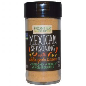 Мексиканская приправа, с чесноком, луком и чили, Mexican (Seasoning), Frontier Natural Products, 56 г
