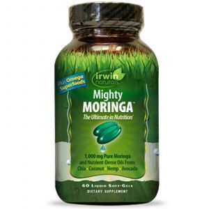 Моринга, Mighty Moringa, Irwin Naturals, 60 гелевых капсу