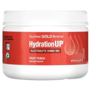 Электролиты, HydrationUP, BEVERAGES, California Gold Nutrition, со вкусом фруктового пунша, 227 г