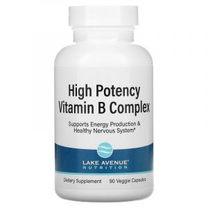 Витамины группы В, High Potency B Complex, Astaxanthin, Lake Avenue Nutrition, 90 вегетарианских капсул