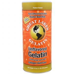 Желатин, коллаген для суставов и связок, Beef Hide Gelatin, Great Lakes Gelatin Co., 454 г