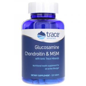 Глюкозамин, хондроитин, МСМ, Glucosamine/Chondroitin/MSM, Trace Minerals Research, 120 таблеток