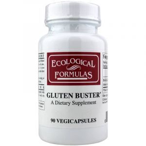 Протеолитические ферменты, Gluten Buster, Ecological Formulas, 90 растительных капсул