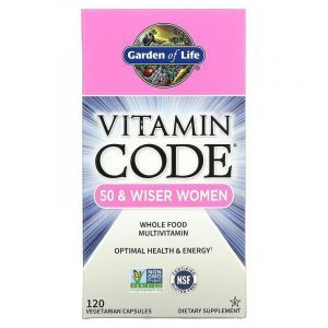 Сырые витамины для женщин 50+, Vitamin Code, Garden of Life, из цельных продуктов, 120 вегетарианских капсул