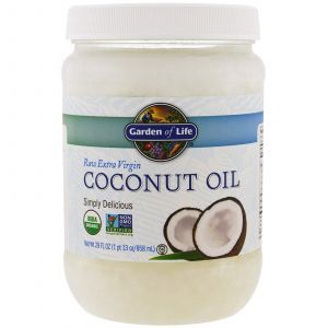 Кокосовое масло, Extra Virgin Coconut Oil, Garden of Life, 858 мл