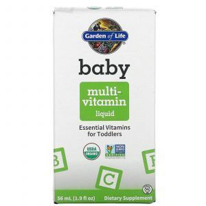 Мультивітаміни для дітей, Baby Multivitamin, Garden of Life, рідкі, 56 мл