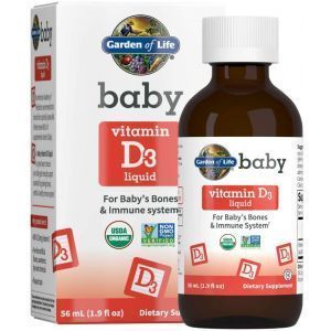 Вітамін D3 для дітей, Baby Vitamin D3 Liquid, Garden of Life, 56 мл