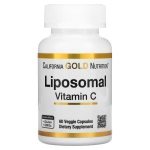Липосомальный витамин С, Liposomal Vitamin C, California Gold Nutrition, 250 мг, 60 вегетарианских капсул