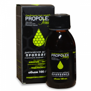 Водный экстракт прополиса, пчелиного подмора и восковой моли, «PROPOLEX»® trinity, 100 мл.