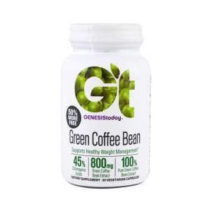 Кофе для похудения, Green Coffee, Genesis Today, 800 мг, 60 кап
