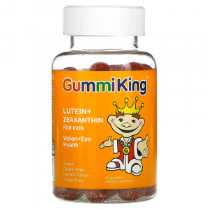 Лютеин + зеаксантин для детей, Lutein + Zeaxanthin, GummiKing, вкус манго, 60 жевательных конфет