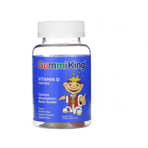 Витамин Д для детей, Vitamin D, Gummi King, жевательный, 60 конфет