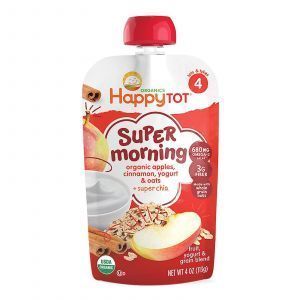Йогурт со злаками, яблоками, корицей и овсянкой, Yogurt & Grain Blend, Nurture Inc. (Happy Baby), этап 4, 113 г