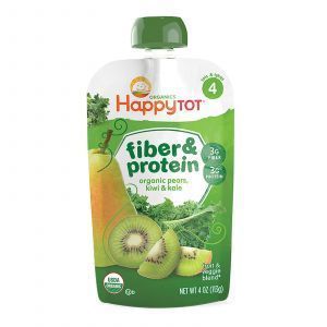 Белковый коктейль из фруктов и овощей, Fiber & Protein, Organic Pears, Nurture Inc. (Happy Baby), этап 4, 113 г