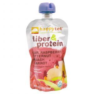 Детское питание из протеина, фруктов, овощей,(Happy Baby, Happytot, Fiber Protein), Nurture Inc., 113г 