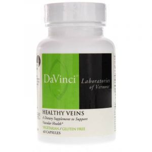 Поддержка кровеносных сосудов ног, Healthy Veins, DaVinci Laboratories of  Vermont, 60 капсул