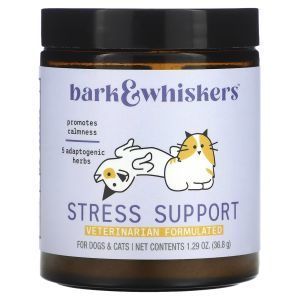 Поддержка при стрессе для котов и собак, Bark and Whiskers, Stress Support, For Cats and Dogs, Dr. Mercola, 36.8 г