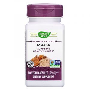 Мака (Maca), Nature's Way, стандартизированная, 350 мг, 60 капсул