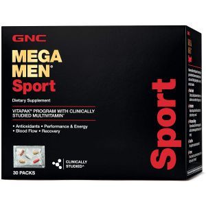 Комплекс для активных мужчин, Mega Men Sport, Vitapak, GNC, 30 пакетов
