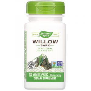 Ива, кора, Willow, Nature's Way, 400 мг, 100 капсул