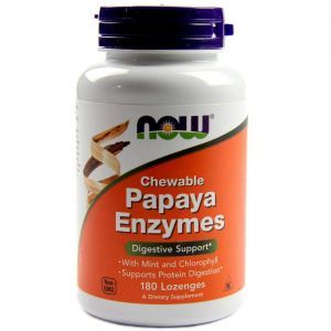 Пищеварительные ферменты, Papaya Enzymes, Now Foods, 180 леден