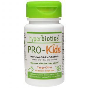 Пробиотики для детей без сахара. цитрусовый вкус, Hyperbiotics, 60 таблеток 