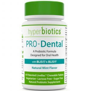 Пробиотики для здоровья ротовой полости, PRO-Dental, Hyperbiotics, мятный вкус, 45 жевательных таблеток