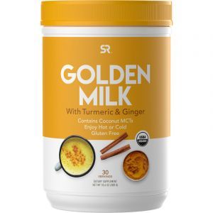 Золотое молоко с куркумой и имбирем, Golden Milk, Sports Research, 300 г
